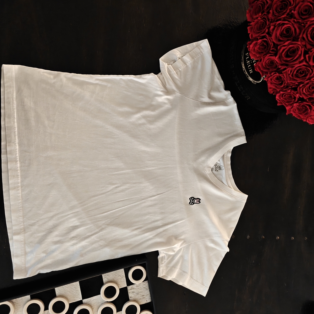 Psycho Bunny Cream T-Shirt with Iconic Logo